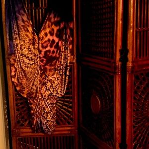 Blue animal multicolors  Short dress